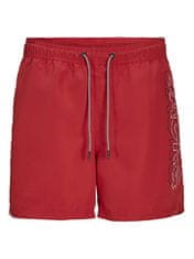 Jack&Jones Pánske kúpacie kraťasy JPSTFIJI Regular Fit 12253118 True Red (Veľkosť M)