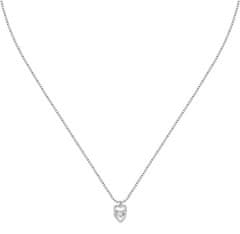 La Petite Story Strieborný náhrdelník Dvojité srdce so zirkónmi Silver LPS10AWV01