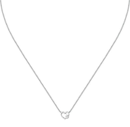 La Petite Story Strieborný náhrdelník so srdiečkom Silver LPS10AWV02