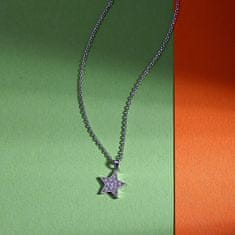 La Petite Story Strieborný dámsky náhrdelník Hviezda so zirkónmi Silver LPS10AWV15