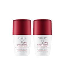 Vichy Súprava guličkových detranspirantov proti zápachu Clinical Control 96h (Detranspirant) 2 x 50 ml