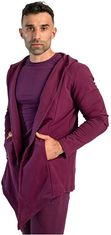 STRIX Pánsky kardigan Hoodie Plum (Veľkosť XL)