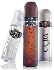 Cuba Black - EDT 100 ml + deodorant ve spreji 200 ml + voda po holení 100 ml