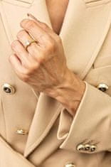 Emily Westwood Pozlátený otvorený prsteň so zirkónom Aspen EWR23067G