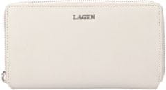 Lagen Dámska kožená peňaženka LG-7654 DOVE GREY