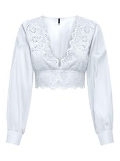 ONLY Dámsky top ONLLOU Regular Fit 15313170 Bright White (Veľkosť XL)