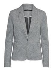 Vero Moda Dámsky blejzer VMJULIA Regular Fit 10154123 Dark Grey Melange (Veľkosť 36)