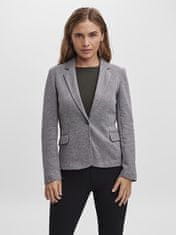 Vero Moda Dámsky blejzer VMJULIA Regular Fit 10154123 Dark Grey Melange (Veľkosť 36)