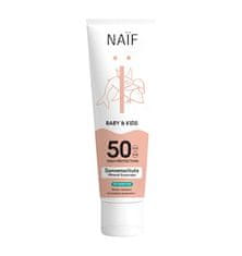 Ochranný krém na opaľovanie pre deti a bábätká bez parfumácie SPF 50 Baby & Kids (Mineral Sunscreen