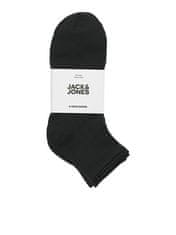 Jack&Jones 3 PACK - pánske ponožky JACLEON 12257150 Black