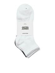 Jack&Jones 3 PACK - pánske ponožky JACLEON 12257150 White