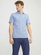 Jack&Jones Pánske polo tričko JJEPAULOS Slim Fit 12136668 Pacific Coast (Veľkosť L)