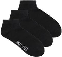 Jack&Jones 3 PACK - pánske ponožky JACLOUIS 12260079 Black