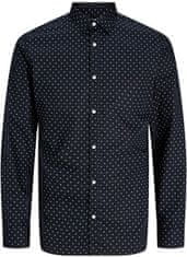 Jack&Jones Pánska košeľa JJJOE Slim Fit 12260131 Black (Veľkosť XL)