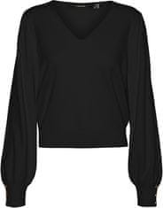 Vero Moda Dámsky sveter VMHOLLYKARIS 10310578 Black (Veľkosť S)