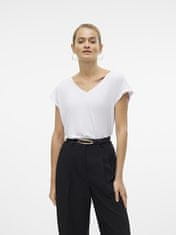 Vero Moda Dámske tričko VMFILLI Relaxed Fit 10247666 Bright White (Veľkosť S)