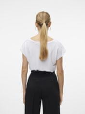 Vero Moda Dámske tričko VMFILLI Relaxed Fit 10247666 Bright White (Veľkosť S)