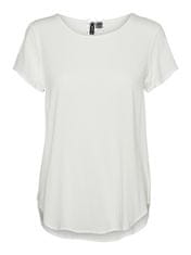 Vero Moda Dámske tričko VMBELLA Standard Fit 10303431 Snow White (Veľkosť L)