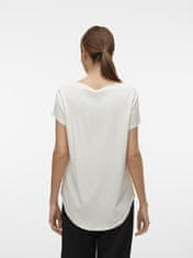 Vero Moda Dámske tričko VMBELLA Standard Fit 10303431 Snow White (Veľkosť L)