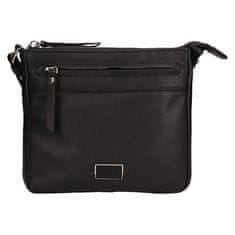 Lagen Dámska kožená crossbody kabelka BLC-23-2594 BLK