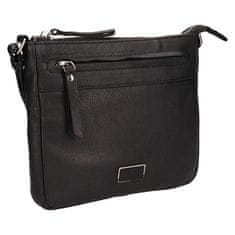 Lagen Dámska kožená crossbody kabelka BLC-23-2594 BLK