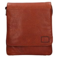 Lagen Pánska kožená crossbody taška 290603 COGNAC