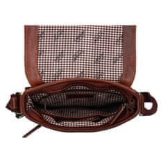 Lagen Pánska kožená crossbody taška LG-655 BRN