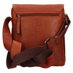 Lagen Pánska kožená crossbody taška 290603 COGNAC