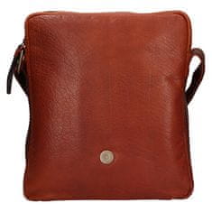 Lagen Pánska kožená crossbody taška 290603 COGNAC