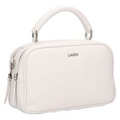 Lagen Dámska kožená crossbody kabelka BLC-22/2068 WHITE