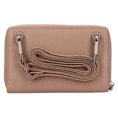 Lagen Dámska kožená crossbody kabelka BLC/5425 TAUPE