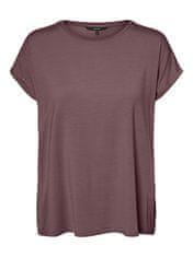 Vero Moda Dámske tričko VMAVA Regular Fit 10284468 Rose Brown (Veľkosť L)
