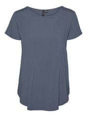 Vero Moda Dámske tričko VMBELLA Standard Fit 10303431 China Blue (Veľkosť L)