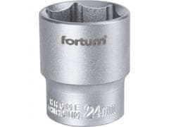 Fortum Hlavica nástrčná 1/2", 24mm, L 38mm