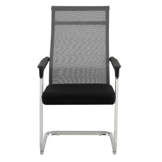 KONDELA Zasadacia stolička, sivá/čierna, RIMALA NEW