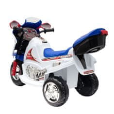 Baby Mix Detská elektrická motorka RACER biela