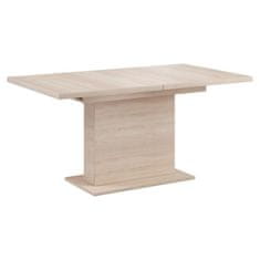 KONDELA Jedálenský rozkladací stôl, dub sonoma, 160-200x90 cm, BOBA