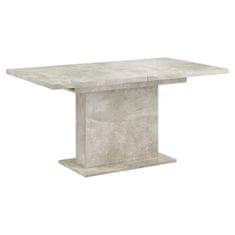 KONDELA Jedálenský rozkladací stôl, betón, 160-200x90 cm, BOBA