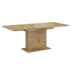 KONDELA Jedálenský rozkladací stôl, dub artisan, 160-200x90 cm, BOBA