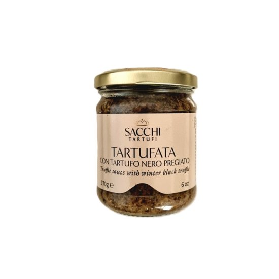 Sacchi Tartufi Čierna vzácna hľuzovková pasta, 170 g (Salsa Tartufata)