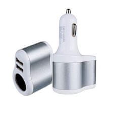 4Car USB adaptér so zásuvkou 12/24 V