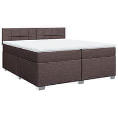 Petromila vidaXL Boxspring posteľ s matracom tmavohnedá 200x200 cm látka