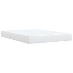 Petromila vidaXL Boxspring posteľ s matracom biely 140x190 cm umelá koža