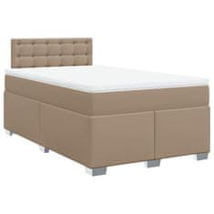 Petromila vidaXL Boxspring posteľ s matracom kapučínová 140x190 cm umelá koža