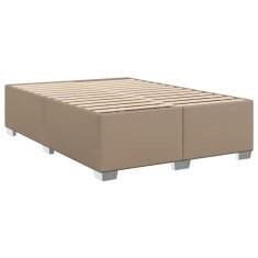 Petromila vidaXL Boxspring posteľ s matracom kapučínová 140x200 cm umelá koža
