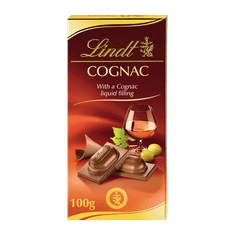 LINDT Lindt mliečna čokoláda s náplňou s koňakom 100g