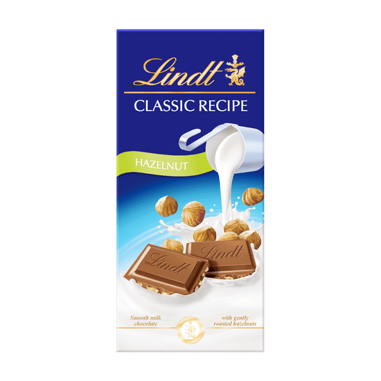 LINDT Lindt klasická receptúra mliečna s orieškami 100g