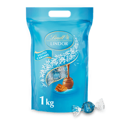 LINDT LINDOR pralinky slaný karamel 1000g