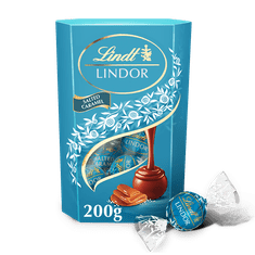 LINDT LINDOR pralinky Slaný karamel 200g