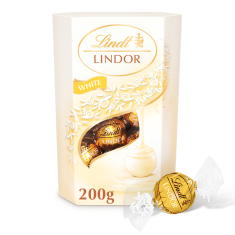 LINDT LINDOR pralinky Biela čokoláda 200g